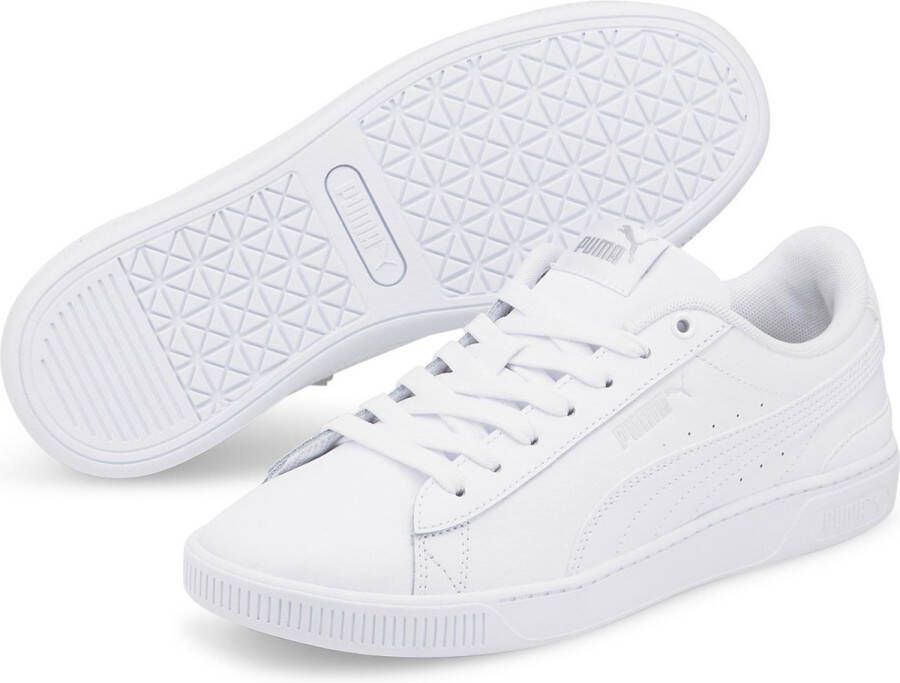 PUMA Vikky v3 Lthr Vrouwen Sneakers White Silver