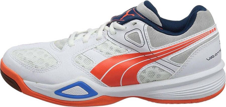 PUMA Virante Sportschoenen Vrouwen wit oranje blauw