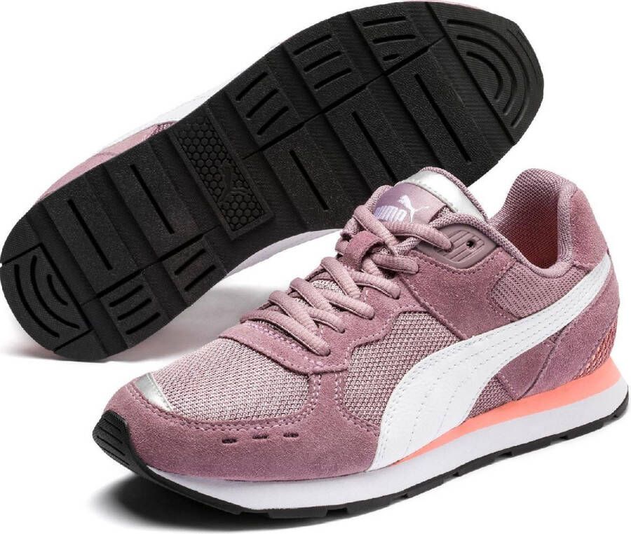 PUMA Vista Jr Unisex Elderberry- White