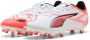 Puma ULTRA 5 PLAY FG AG Senior voetbalschoenen wit zwart rood - Thumbnail 7