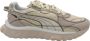 PUMA Wild rider Embroidered Sneakers Mannen Beige - Thumbnail 1