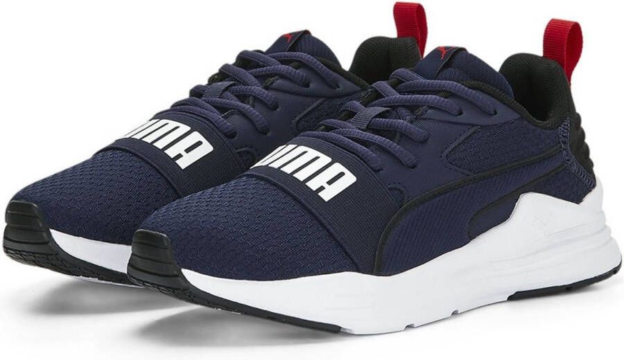 PUMA Wired Run Pure Junior Hardloopschoenen Zwart Jongen