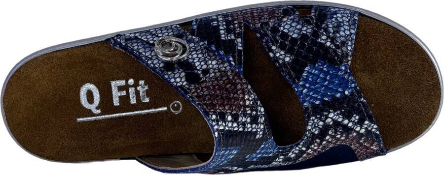 Q Fit Alicante slipper blauw stretch Kleur Blauw)