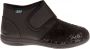 Q Fit Geneve black design stretch verbandschoen pantoffel - Thumbnail 1