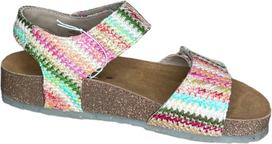 Q Fit Sandaal Mila rose multi colour Dames Kleur Multi)