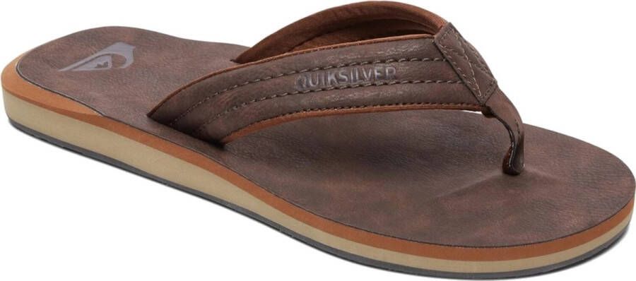 Quiksilver Carver Nubuck Heren Slippers Demitasse