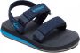 Quiksilver Monkey Caged Slippers Blue Grey Blue (20) - Thumbnail 1