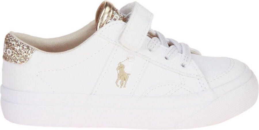 Ralph Lauren Polo Ryley Wit-Gouden Sneaker