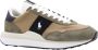 POLO RALPH LAUREN Ralph Lauren Lage Sneakers Heren Train 89 Maat: 43 Materiaal: Textiel Kleur: Beige - Thumbnail 1