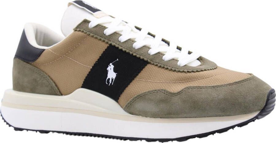 Polo Ralph Lauren Groene Sportieve Textiel Sneakers voor Mannen Multicolor Heren