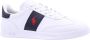 Polo Ralph Lauren Witte blauwe en rode sneakers White Heren - Thumbnail 1