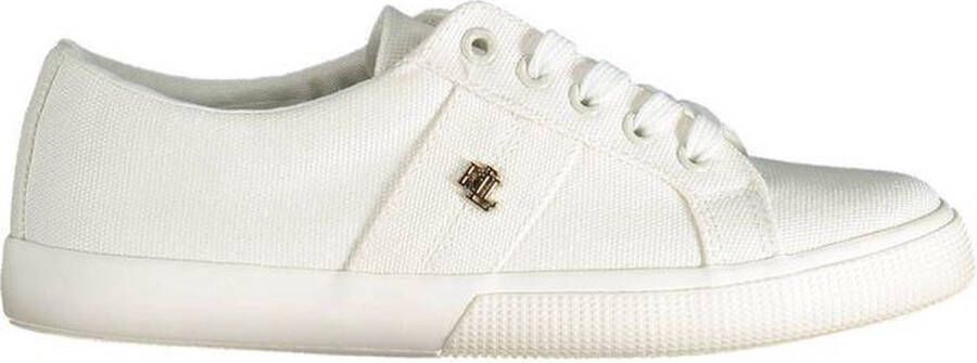 Ralph Lauren Sportieve witte sneakers met iconisch logo White Dames