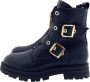 Red-rag 11236 922 Black Nappa Biker boots - Thumbnail 1