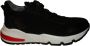 Red-rag 13671 Black Fabrics Lage sneakers - Thumbnail 1