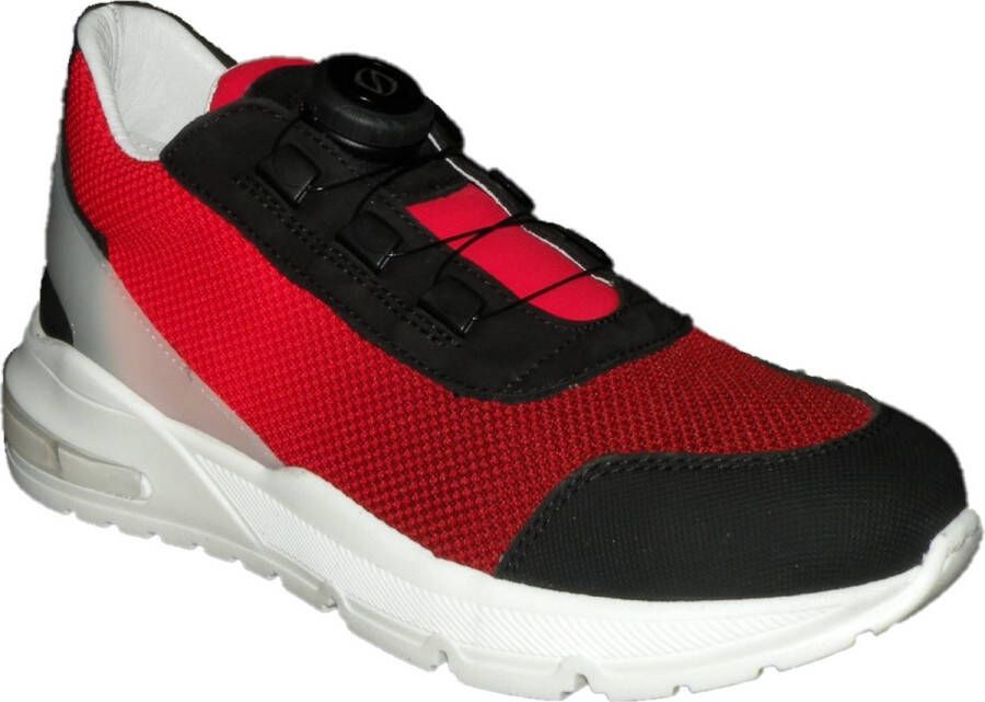 Red-Rag 13729 speedlace sneaker rood combi