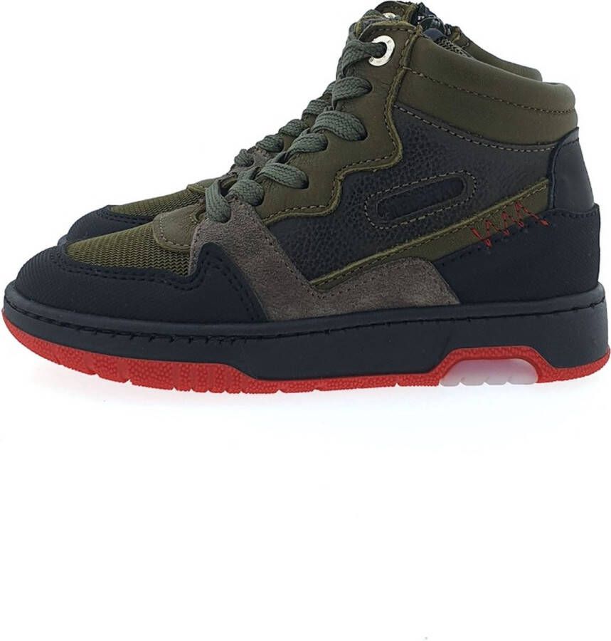 RED-RAG Hoge Groene Sneakers | 13625