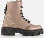 Red-rag 12474 371 Bronze Metallic Biker boots - Thumbnail 1