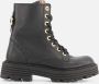 Red Rag leren veterboots zwart Meisjes Leer 35 | Enkelboot van - Thumbnail 2