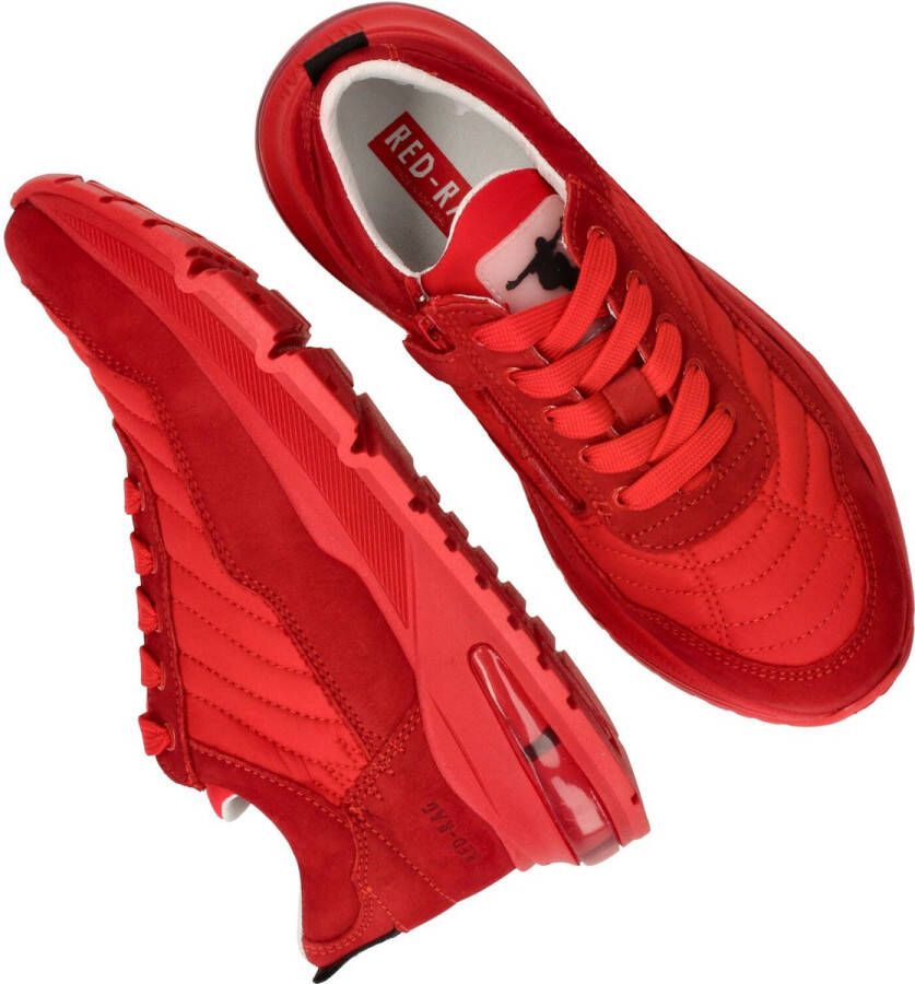 Red Rag Stijlvolle rode leren sneakers voor jongens Red Dames