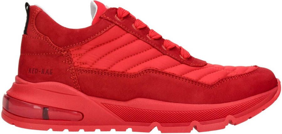 Red Rag Stijlvolle rode leren sneakers voor jongens Red Dames