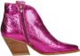 Red Rag Western Laarsjes Enkellaarsjes Hak fuchsia - Thumbnail 1