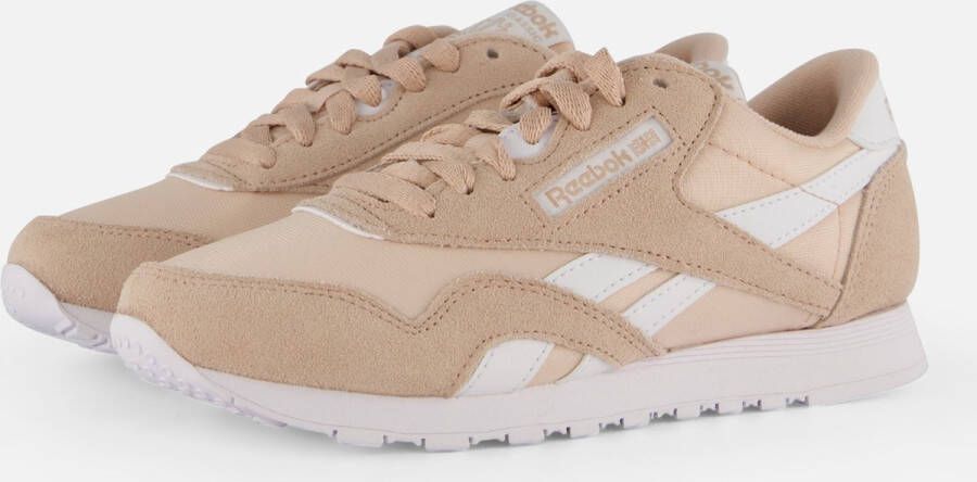 Reebok CLASSIC NYLON Dames Sneakers Zand Roze