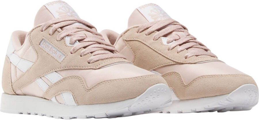 Reebok CLASSIC NYLON Dames Sneakers Zand Roze