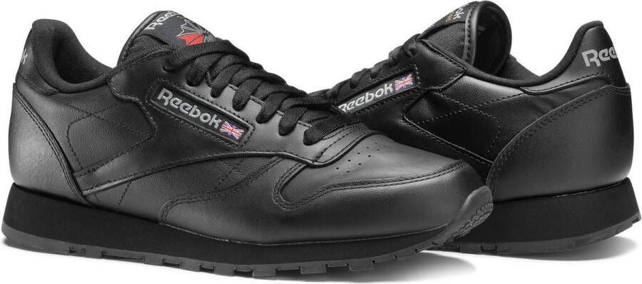 Reebok Classic Leather Heren Sneakers Sportschoenen schoenen Zwart