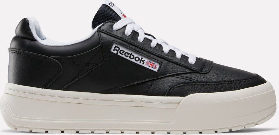 Reebok CLUB C MEGACOURT Zwart Wit Dames Sneakers Zwart Wit