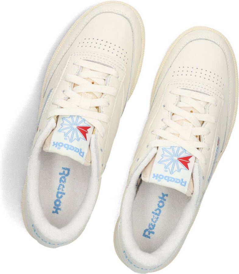 Reebok Club C 85 Vintage met blauwe details Wit Leer Lage sneakers Unisex