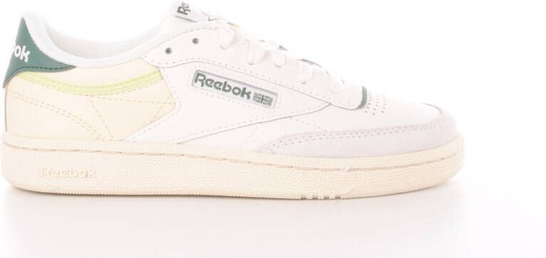 Reebok damessneakers clubgirl veau blanc vert