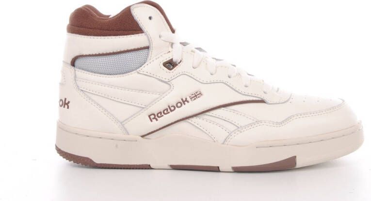 Reebok hoge sneaker Dunk Mid in beige en bruin leder