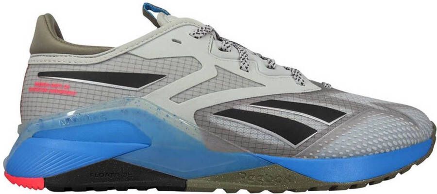 Reebok Nano X2 Adventure Training Schoenen Pure Grey 2 Trek Grey Radiant Aqua Heren