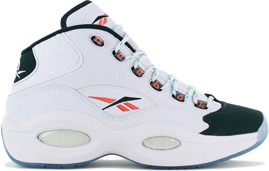 Reebok Question Mid Heren Sneakers Basketbalschoenen Schoenen Leer Wit GW8857