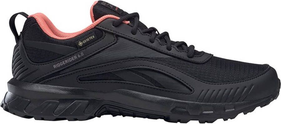 Reebok Ridgerider 6 Goretex Trailrunningschoenen Dames Core Black Twisted Coral Tech Metallic