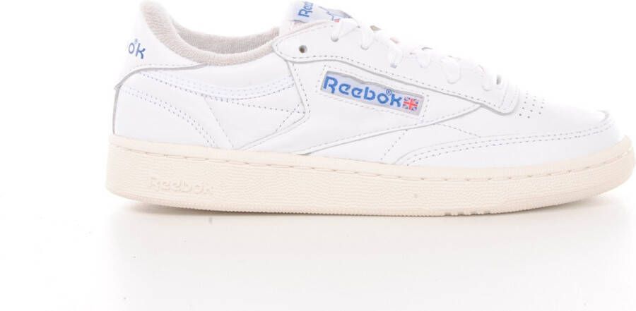 Reebok Club C 85 Vintage white chalk blue Wit Leer Lage sneakers Unisex