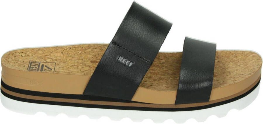 Reef Cushion Bounce Vista Hi plateau slippers zwart