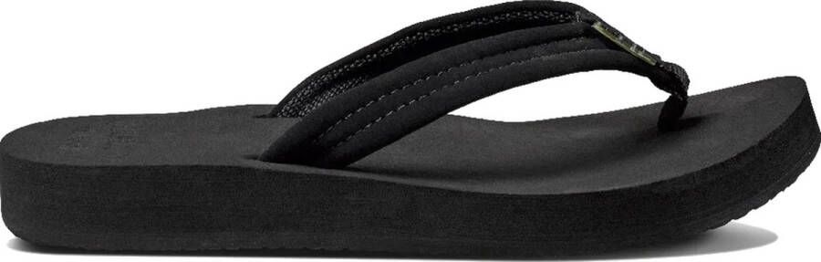 Reef Cushion Breezeblack Black Dames Slippers Zwart