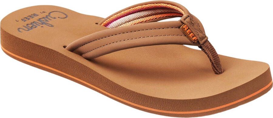 Reef Cushion Breezetan Smoothie Dames Slippers Cognac