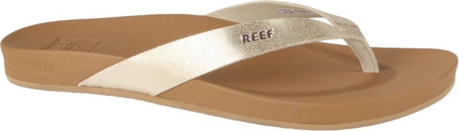 Reef Cushion Courttan Champagne Dames Slippers Bruin Goud - Foto 3