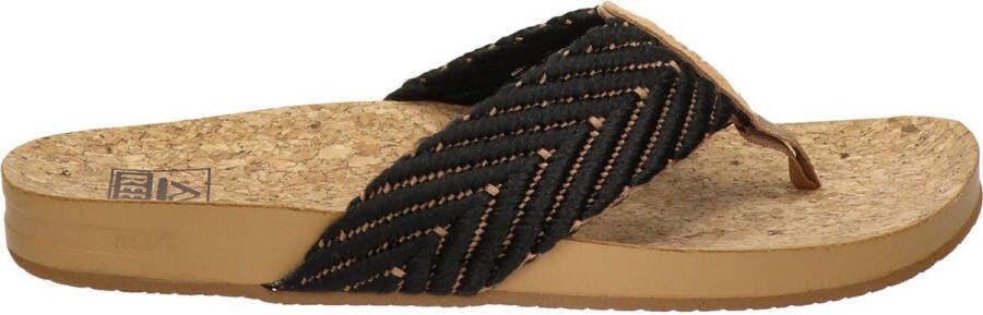 Reef Cushion Strand Dames Slippers Zwart Bruin