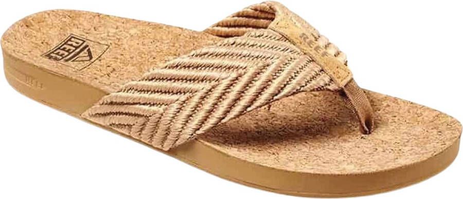 Reef Bruin Tinten Cushion Strand Teenslippers Zomer slippers Dames Camel