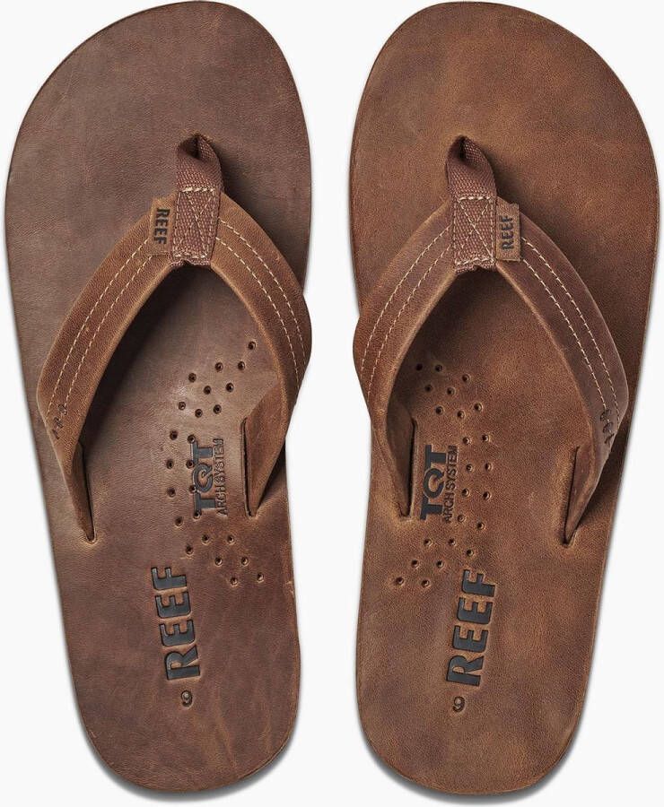 Reef Heren Darftsmen Slippers Bronze Brown 31cm