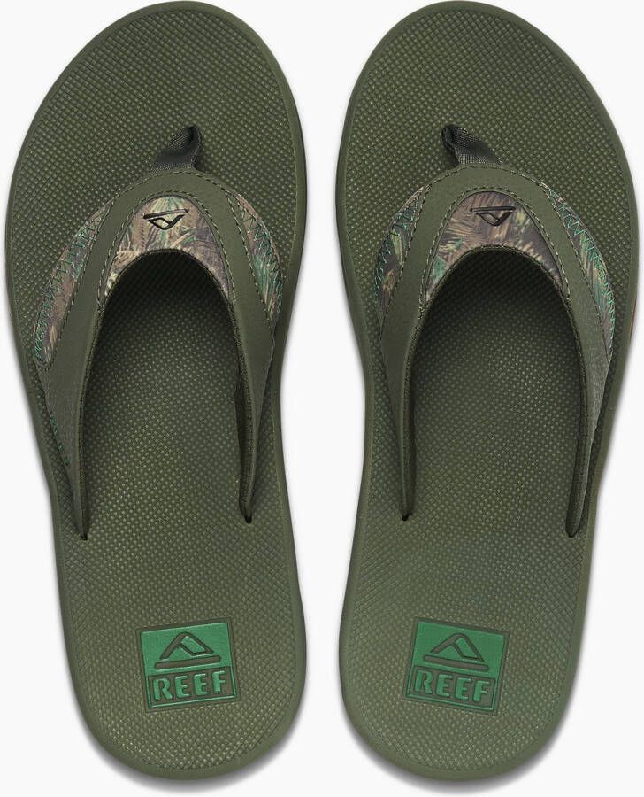 Reef Fanning Heren Teenslippers Cj0609 Kleur Groen