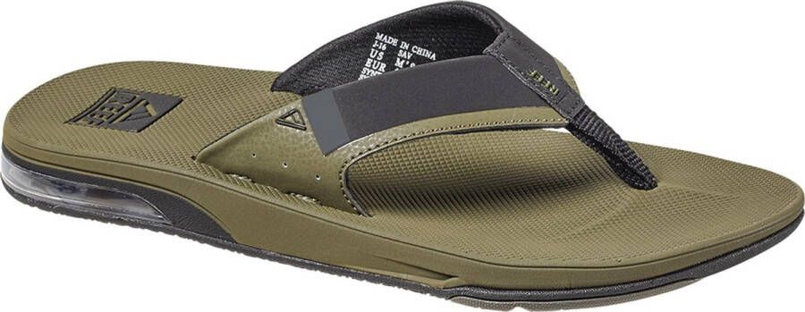 Reef Fanning Low Olive Heren Slippers Olijfgroen