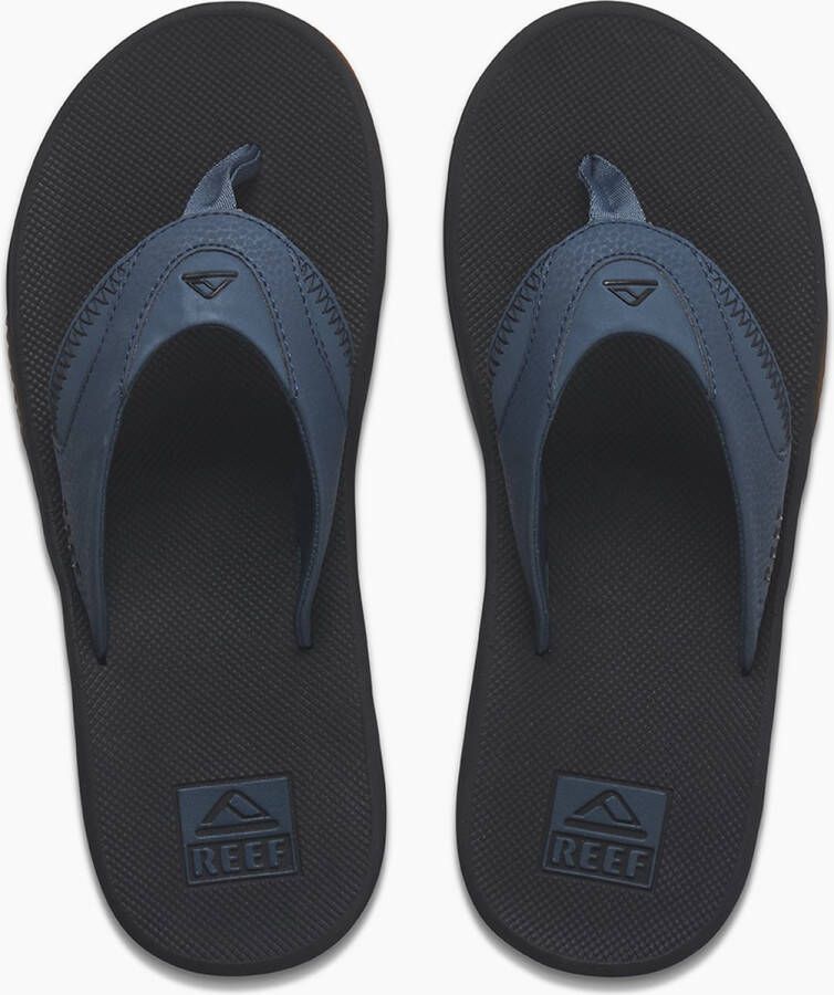 Reef Fanning Orion Black Heren Slippers Zwart Donkerblauw