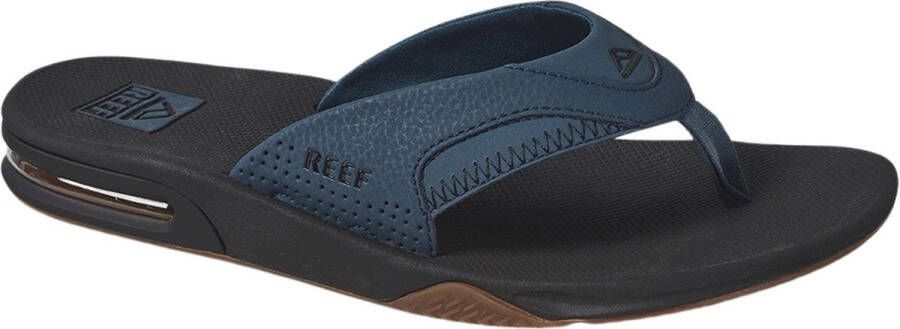 Reef Fanning Orion Black Heren Slippers Zwart Donkerblauw