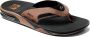 Reef Fanning Zwart Bruin Heren Slippers CI8102 - Thumbnail 12