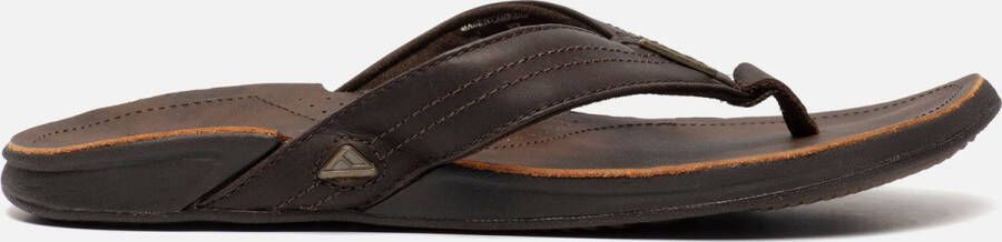 Reef J-Bay Iiidark Brown Dark Brown Heren Slippers Donkerbruin