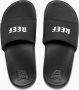 Reef Kids one slide badslippers zwart Rubber Logo 32 - Thumbnail 1